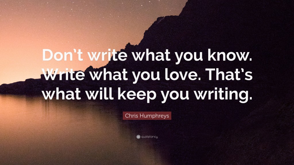 write dont know